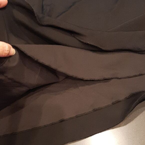 Nasty Gal Black Flowy Lined Dress with Rhinestones - Picture 7 of 8